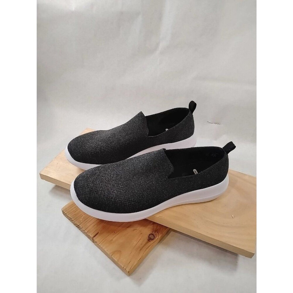 Athletic Works Confort Low Vamp Fabric Slip on Gray Athletic Shoes Sz 12W Unisex